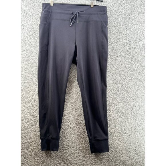 Spyder Activewear Black Athletic Jogger Pants With Drawstring Waist & Cuffs - Picture 1 of 9
